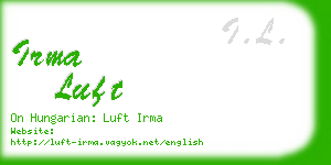 irma luft business card